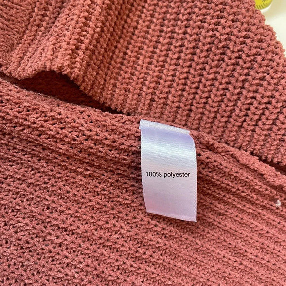 Maurices Matte Pink Chenille Knit Open Front Longline Cardigan Xsmall Women’s - Picture 11 of 12